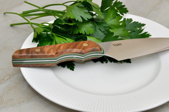 Neu Chefs 215 & Petty 115 Combo - Walnut & Green G10 - Image 8