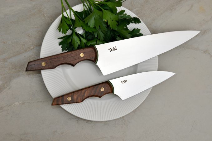 Neu Chefs 215 & Petty 115 Combo - Walnut & Green G10