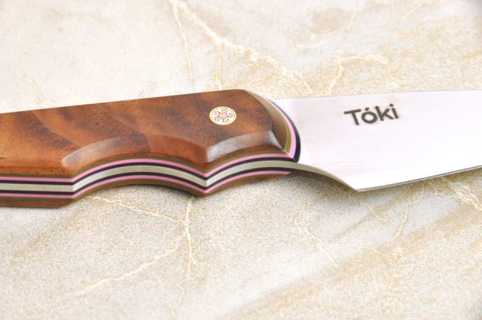 Neu Paring 90 - Walnut with G10 in Black, Pink & Green Slate - Image 6