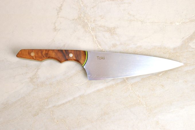 Neu Chefs 185 - Walnut with Black, Bright Green & Green Slate G10